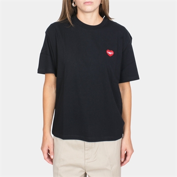 Carhartt WIP W´ s/s Heart Patch T-shirt Black / Red